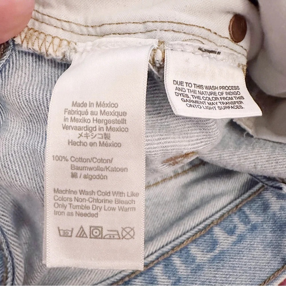 Madewell Relaxed Denim Shorts in Cedarcroft Wash Jeans Distressed Cut Offs - Picture 7 of 10